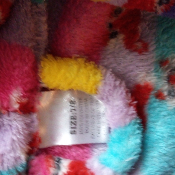 Girls for print colorful robe - Picture 3 of 4